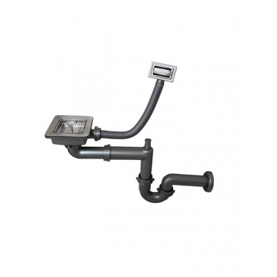 KARE SÜZGEÇLİ EVYE SİFON TAKIMI