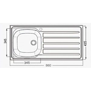 ARTENOVA TEZGAHA SIFIR KETEN DOKULU K-T 86X43,5 SAG EVYE