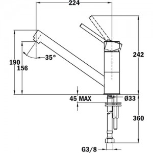 - Auk 913 - Klasik Mutfak Bataryası - Krom - 509130200