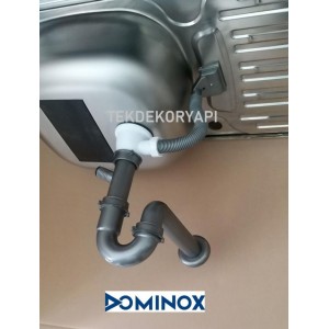 DOMİNOX DMN 14 MODEL EVYE  SÜZGEÇLİ SİFON TAKIMI  