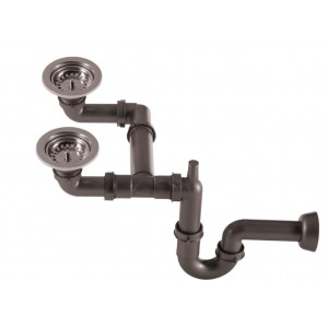 EVYE SİFON TAKIMI 2 GÖZ TAŞMASIZ