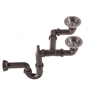 EVYE SİFON TAKIMI 2 GÖZ TAŞMASIZ