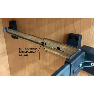 RAYLI PANTOLONLUK KEMER KRAVAT ASKILI 70 CM DOLAP UYUMLU