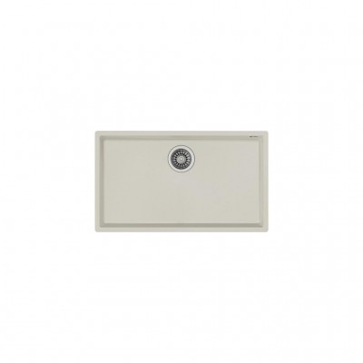 SQUARE 72.40 TG BRIGHT CREAM Tezgahaltı Granit Eviye Krem 72 cm 115230018