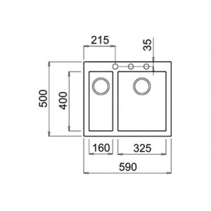 TEKA FORSQUARE 590 TG BEYAZ GRANİT EVYE 