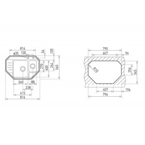 TEKA STAGE 60 E PASLANMAZ ÇELİK KÖŞE MUTFAK EVYE PA625P3204