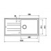 TEKA STONE 60 L-TG METALİK SİYAH GRANİT EVYE - 100X51 ÖLÇÜ